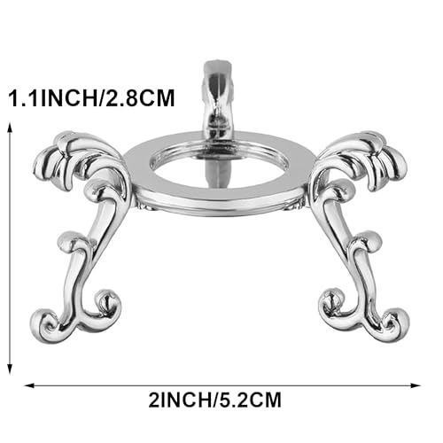 10pcs Crystal Ball Display Stand - Silver Sphere Holder for Crystal, Rock & Stands with Display Function - 2 in Metal Tripod Base for 40-80mm Spheres(10-Pack) - color: Silver_Small-10pcs