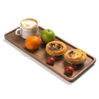 Bathroom Vanity Tray, Bathroom Tray for Counter, Toilet Tank Tray, Wood Bathroom Tray for Organizing and Home Decor (13.8 x 6 x 0.8 inch) - size: 13.8" x 6" x 0.8"