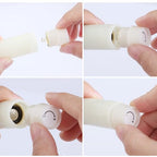 Flameless Taper Candles Flickering with Remote and Timer, 3D Moving Flame Taper Candle Battery Operated to 400 Hours, 9 Inch Window Candles, (Birch Bark) - color: Birch Bark