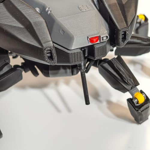 3D Printed Bastion Mech Model - Detachable Armor & Rotatable Head, Sci-Fi Display Piece - color: Bastion-001
