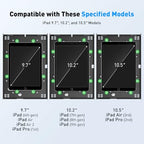 AboveTEK Anti Theft iPad Floor Stand, Robust Security Kiosk POS Tablet Stand, Height Adjustable Secure Holder Enclosure w/Lock and Key Mechanism for iPads/iPad Air/iPads Pro, Ideal for Retail Business - size: 9.7"/10.2"/10.5" iPad
