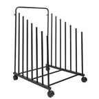 GENMOUS Art Storage Rack with Caster Wheels, Art Drying Rack Metal Storage Stand for Canvas Storage Paint Drying Rack,Drawing Board Stands for Printed Matter,Crafts Drying,Art Studio,Classrooms Easel - size: Metal-7Layer