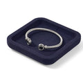 Microfiber Jewelry Trays Stackable Ring Earring Bracelet Necklace Bangle Watch Display Tray Drawer Organizer 3.93 * 3.93 * 0.59inch (Blue - color: Blue, size: 10*10cm Tray