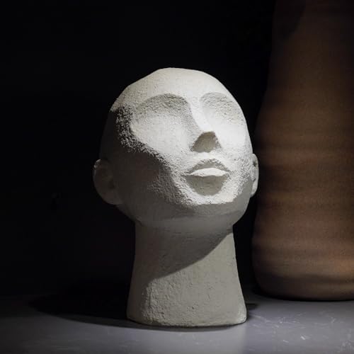 Abstract Decor Sculptures Home Decor - Resin Thinker Human Head Statue Shelf Decorations Bust Statues for Living Room Office Table Art Decor Accents 7.25 * 6.25 * 8.5 Inch