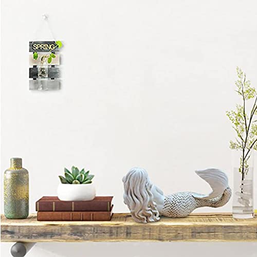 Statue Home Decor, Lying Garden Sculpture Figurine Statue Modern Art Ornament for Garden Home Office Desktop Decoration
