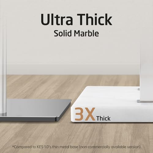 KES Standing Towel Rack for Bathroom with Marble Base, 2-Tier Towel Rack Stand for Floor, SUS304 Stainless Steel Polished Finish, BTH217 - color: Polished Silver, size: 33” H (2-tier)