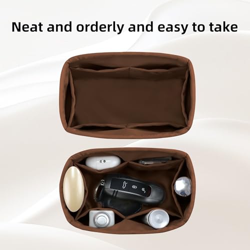 DGAZ Silk Handbag Organizer Insert Fits LV ONTHEGO bags，Silky Smooth Bag Organizer，Luxury Handbag & Tote Shaper(Gold,BB) - color: Gold, size: BB
