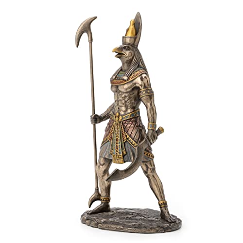 WU Horus Egyptian God Holding Scepter Statue