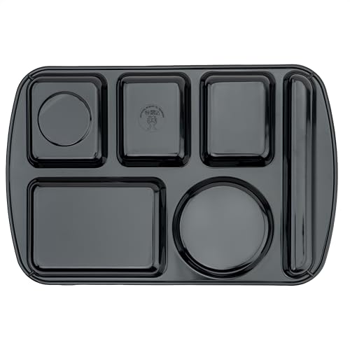 GET Modern Plastic Black 10 Inch x 15 Inch Cafeteria Tray Caddy (4 Pack) - color: Black, size: 10" x 15", style: 4 Pack Left Handed Trays