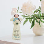 kullder Angel Figurines, Friendship Gifts for Women -Resin Friend Figurines, Guardian Angel Statue, Best Friend Birthday Gifts for Women, Bestie Gift, Friends Hand-Painted Figure Memorial Gift - color: Friend Angel Figurine