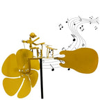Handmade Metal Rock Band Windmill, Drummer Wind Spinner, Unique Drummer Statue Gift for Music Lovers, Garden Decor for Outside, Windmill for Yard and Garden - size: Medium