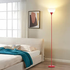 RISLG Standing Lamp, Floor Lamp, Dimmable Floor Lamps for Living Room Bedroom Study Office Kid’s Room (Red) - color: Red
