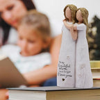 Mom Birthday Gifts from Daughter, Birthday Gift for Mom from Daughter, Valentines Day Gifts for Moms, Sculpted Hand-Painted Figurine - color: White