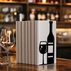 Peacoblue Metal Bookends for Shelves, Modern Decorative Heavy Duty Study Book Support Stoppers for Office, Desk, Shelf, Room 5.3"x4.3"x7.9" Cast Iron Simple Tall Bookends, 1 Pair (Wine) - style: Wine