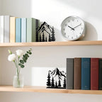 Metal Bookends Mountain Bookends Decorative Modern Book Ends for Shelves Bookshelf Home Office Desk Decorative Shelf Stoppers for Books Space-Saving Desk Organizer - style: Mountain Decorative Bookends
