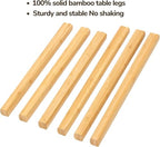 BAMEOS Bamboo Nesting Triangle End Table,Set of 2 Side Table Modern Minimalist Coffee Table for Living Room (Walunt) - color: Walunt