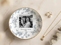 NAZENTI Custom Photo Jewelry Dish Personalized Ceramic Trinket Tray Mothers Day Wedding Keepsake Engagement Anniversary Birthday Present For Her Daughter Son To Mom Wife Grandma Ring Holder Bowl - color: Design 02