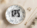 NAZENTI Custom Photo Jewelry Dish Personalized Ceramic Trinket Tray Mothers Day Wedding Keepsake Engagement Anniversary Birthday Present For Her Daughter Son To Mom Wife Grandma Ring Holder Bowl - color: Design 02