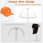Acrylic Hat Stands for Display, 3 Sets 8" 13" 16" Adjustable Height Baseball Cap Holder, Durable Cowboy Hat Rack Stand, Wig Holder Display Stands for Vendors Retail Salons Home Closet - size: Fixed 8"/13"/16" - 3 Pack