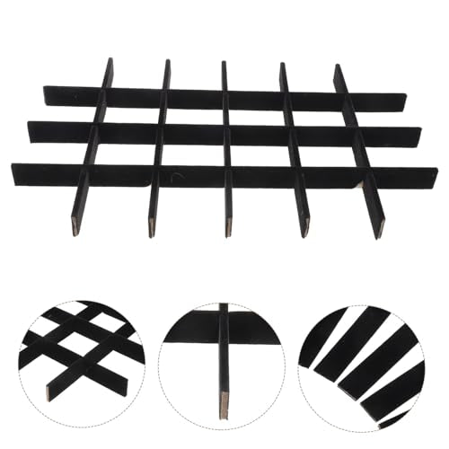minkissy Jewelry Tray Organizer Divider Adjustable Inserts for Jewelry Boxes and Showcases Soft Lining Strip for Storage and Display
