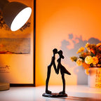 Sziqiqi Anniversary Wedding Gift for Couple: Iron Gifts for 6th Anniversary for Her Him Women - Cast Iron Couple Sculpture Present for Wedding Day Engagement Christmas Bithday Valentines - style: Couple Kiss