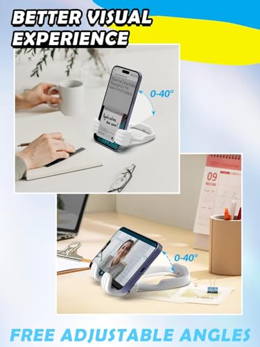 Easter Basket Stuffers for Teens Boys Girls Adults Cell Phone Stand Patented 2 Pack White Thumbs Up Lazy Phone Holder Cell phone Stand for Desk Fun Easter Gifts for Kids Men Women Wife Birthday - color: White, size: 2