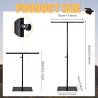 Vicenpal 2026 Graduation Medal Display Stand Countertop Graduation Decoration Adjustable T Bar Display Stand Honor Medal Hanger Rack Award Holder Graduations Birthday Party Anniversary Decor