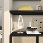 Deco 79 Polystone Abstract Decorative Sculpture Cut-Out Home Decor Statue with Marble Stand, Accent Figurine 7" x 3" x 20", White - size: 7" x 3" x 20"