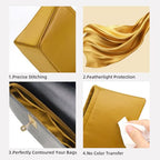 DGAZ Silk Purse Organizer Insert Fits Hermes Kelly Elan Bags，Silky Smooth Bag Organizer，Luxury Handbag & Tote Shaper(Jaune amber) - color: Jaune amber