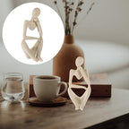 STOBAZA Abstract Thinker Statue Minimalist Figurine for and Office Decor Aesthetic Desktop Ornament Lightweight and Easy to Clean Abstract Sculpture for Unique Style