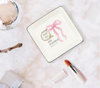 WODMIS Christian Coquette Pink Bow Ceramic Jewelry Tray Dish, Preppy Bible Verse Jewelry Plate Ring Trinket Dish, Trendy Aesthetic Ribbon Gifts for Women Bestie Best Friends 488 - color: Pink