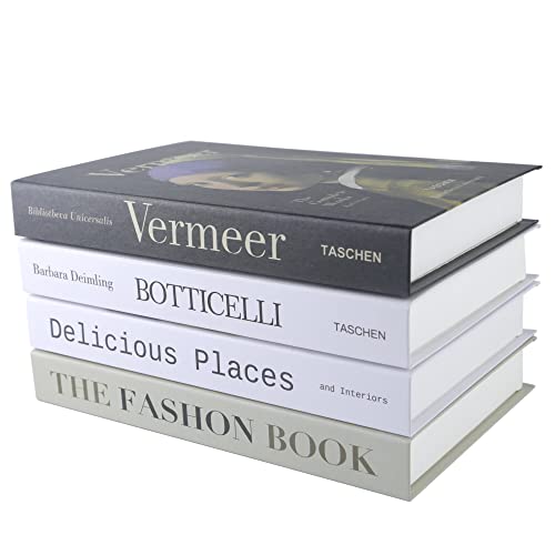 PTShadow 4 Pieces Folding Decorative Books for Home Decor, Black and White Bookshelf Decorations, Library Decorations, Coffee Table Decorations for Home Sweet Stacking Books - color: 4 Pcs Black and White
