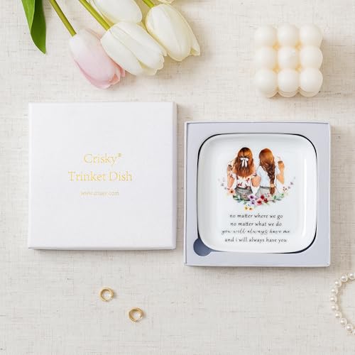 Crisky Best Friend Birthday Gifts for Women, No Matter Where We Go, No Matter What We Do, You Will Always Have Me, and I Will Always Have You, Going Away Long Distance Friendship Ring Dish - style: Friend - You Have Me