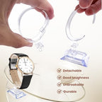 2 PCS Clear Watch Display Stand Wrist Jewelry Bracelet Display Stands Rack Shop Showcase Holder Stretchie Bangle Bracelet Display Stand