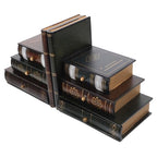 Luxury Bookends for Shelves Wooden Bookend Storage Box Book End Shape Container for Organized Book Storage