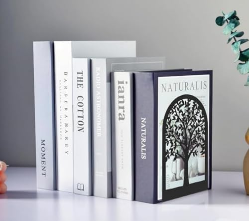 Tree Bookends Metal Nonskid Bookends Heavy Duty Bookshelves Organizer Office Bookend for Shelves, Book Ends for Heavy Books (Tree Life A,1 Pair) - color: Tree Life A,1 Pair
