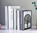 Tree Bookends Metal Nonskid Bookends Heavy Duty Bookshelves Organizer Office Bookend for Shelves, Book Ends for Heavy Books (Tree Life A,1 Pair) - color: Tree Life A,1 Pair