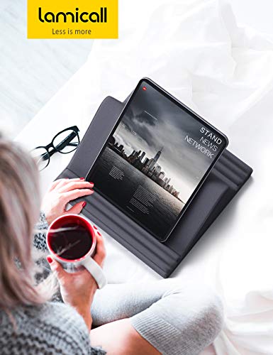 Lamicall Tablet Pillow Stand, Pillow Soft Pad for Lap - Tablet Holder Dock for Bed with 6 Viewing Angles, Great Gifts, for 4-13" Tablets, Like iPad Pro 11, 13, Air, Mini, Kindle, Galaxy Tab, E-Reader - color: Grey