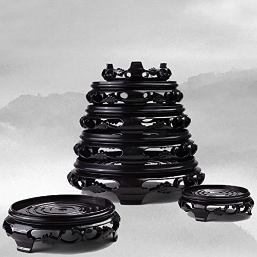 Hapivida Plant Stand, 6.8in Round Vase Base Plant Riser Flower Pot Display Stand Plant Rack Holder Planter Tray Furniture Indoor Outdoor for Desktop Counter Room