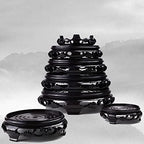 Hapivida Plant Stand, 6.8in Round Vase Base Plant Riser Flower Pot Display Stand Plant Rack Holder Planter Tray Furniture Indoor Outdoor for Desktop Counter Room