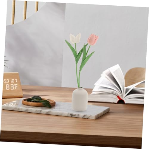 Cabilock Modern Ceramic Vase for Home Decor Minimalist Aesthetic Flower Vase for Living Room Bedroom and Centerpieces Chic Matte Finish for Elegant Flower Arrangements