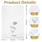 Dirty Martini Kitchen Towels - Martini Gifts Decorative Waffle Dish Towels, Cocktail Gift Hand Towel, Hostess Gift Tea Towel, 16 x 24 Inches - color: Martini-05