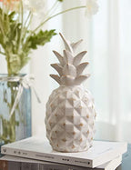 HAUCOZE Pineapple Statue Decor Fruits Sculpture Gifts Home Arts Ceramic Figurine 9.1 inch