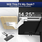 VIVO Adjustable Computer Keyboard and Mouse Platform Tray Ergonomic Under Table Desk Mount Drawer Underdesk Shelf, Light Wood, MOUNT-KB03C - color: Light Wood, size: 25"