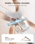 andobil [2026 Unrivaled Stability] Magnetic Phone Grip Holder for MagSafe Ring Stand Holder Kickstand Compatible with MagSafe Accessories for iPhone 17 Air 16 Pro Max Plus 15/14/13/12&Android,Rosegold - color: Rose Gold