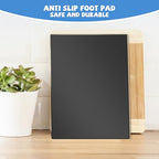 Mymonfif Tempered Glass Cutting Board for Kitchen, Black Glass Board for Countertop, Heat Resistant, with Non-Slip Feet, 12x16" 1Pcs - color: 1Pcs Black