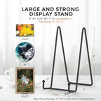TR-LIFE Plate Stands/Holder for Display, 8 Inch, Large, Metal Frame for Picture, Decorative Platter, Book, Photo Easel (2 Pack) - size: 8 Inch