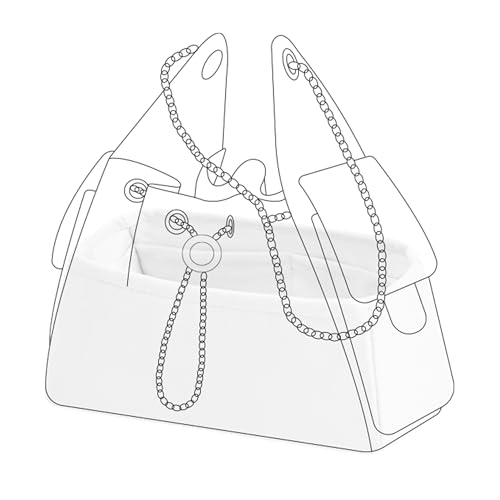DGAZ Silk Purse Organizer Insert Fits Chanel 25 Handbags，Silky Smooth Bag Organizer，Luxury Handbag & Tote Shaper(Mushroom,Small) - color: Mushroom, size: Small