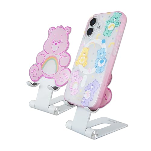 Sonix x Care Bears Character Phone Stand | Adjustable Cell Phone Holder, Desk Stand, Dock | Care Bears | Cheer Bear - color: Cheer Bear