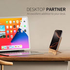 Cell Phone Stands, Desktop Stand, Luxury Nature Wood Simple Phone Stand, Compatible with iPhone & All Cell Phones, Ultra-Stable, Portable & Non-Slip Design, 2 Pieces, Bamboo - color: Bamboo